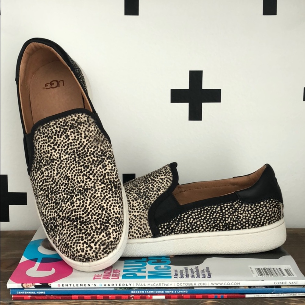 UGG Cheetah/Dot Printed Slip on Trainers Size 8